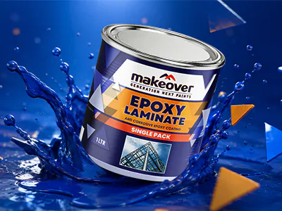 Paint Container design for Makeover Paints Pvt. Ltd. product packaging design